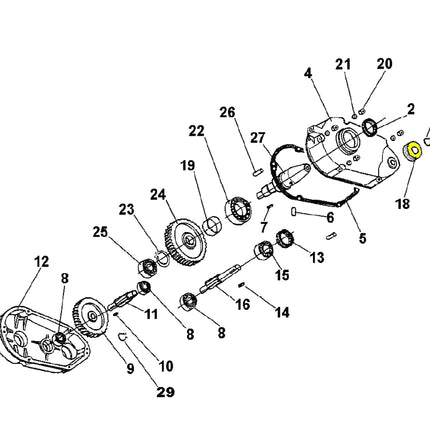 Poulie réducteur bétonnière électrique Imer S350