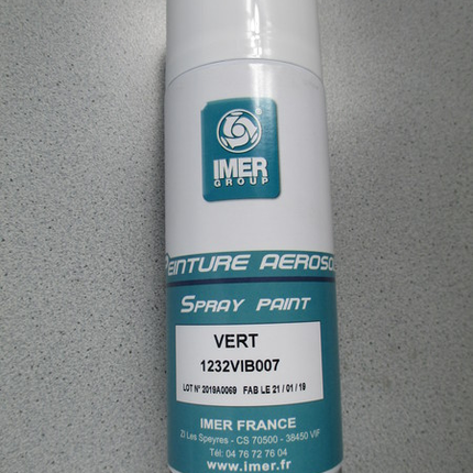Bombe de peinture verte d’origine IMER – 400 ml