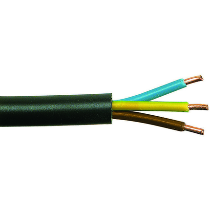 CABLE RIGIDE R2V - 3G1.5 NOIR 50 M - 804388