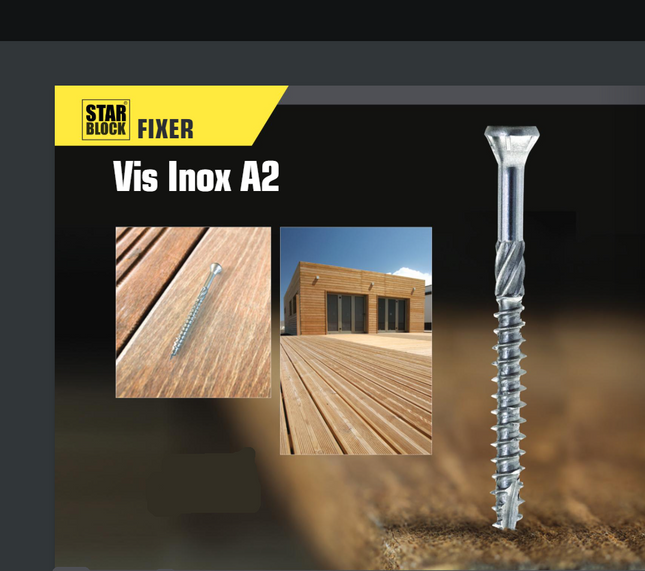 Vis terrasse inox A2 5x50