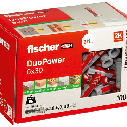 CHEVILLES FISCHER DUOPOWER  6 * 30 collerette