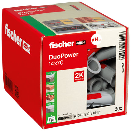 CHEVILLES FISCHER DUOPOWER 14 * 70 collerette