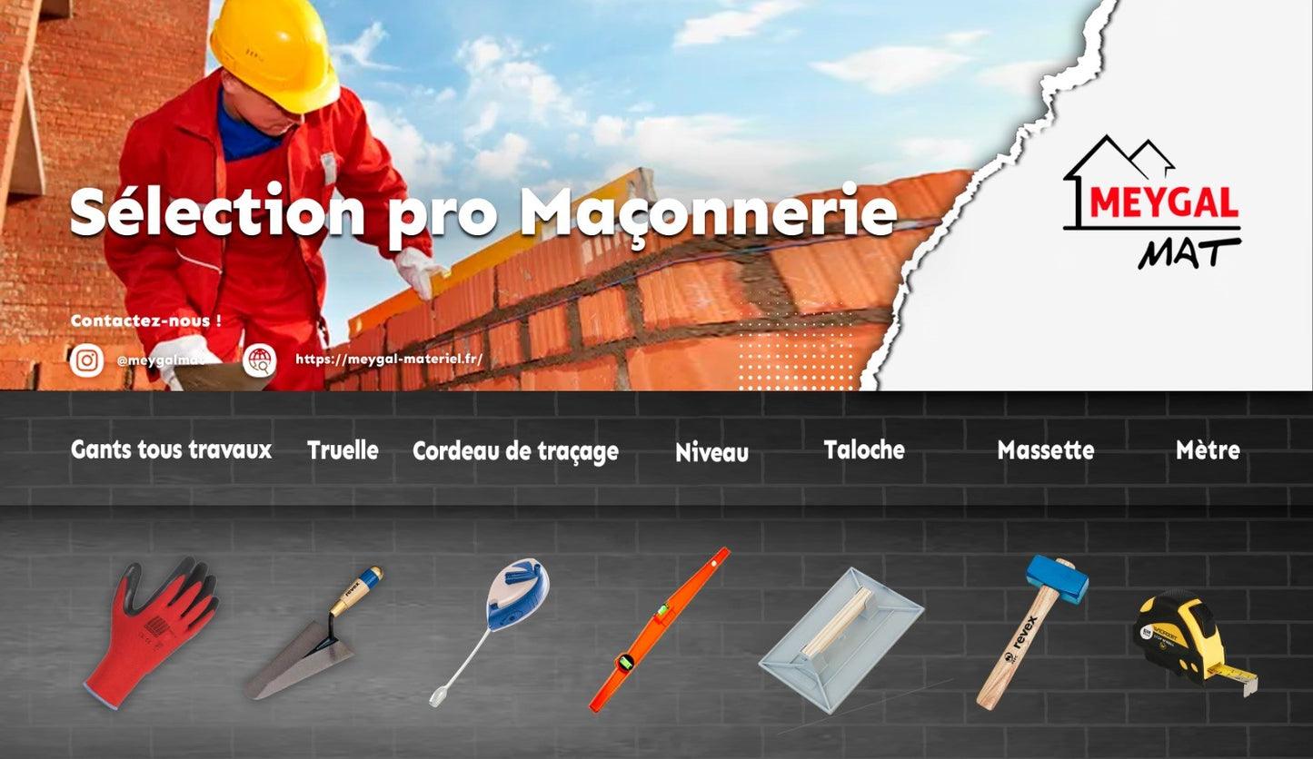 Kit d’outils de maçonnerie